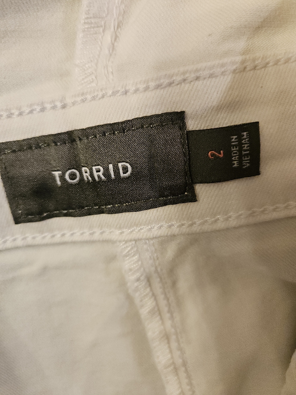 Torrid White Denim Jumpsuit - Picture 2 of 6